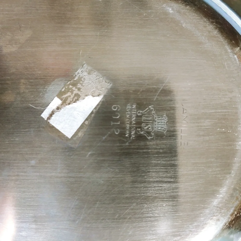 Camille 6012 Silver Oval Dish